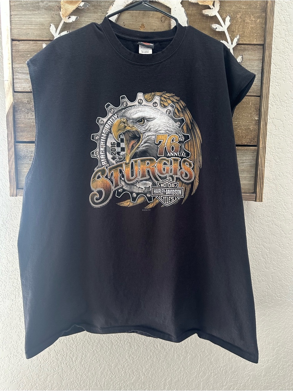 Harley-Davidson Black Hills Sturgis Eagle Graphic Muscle Tee - Black 3X